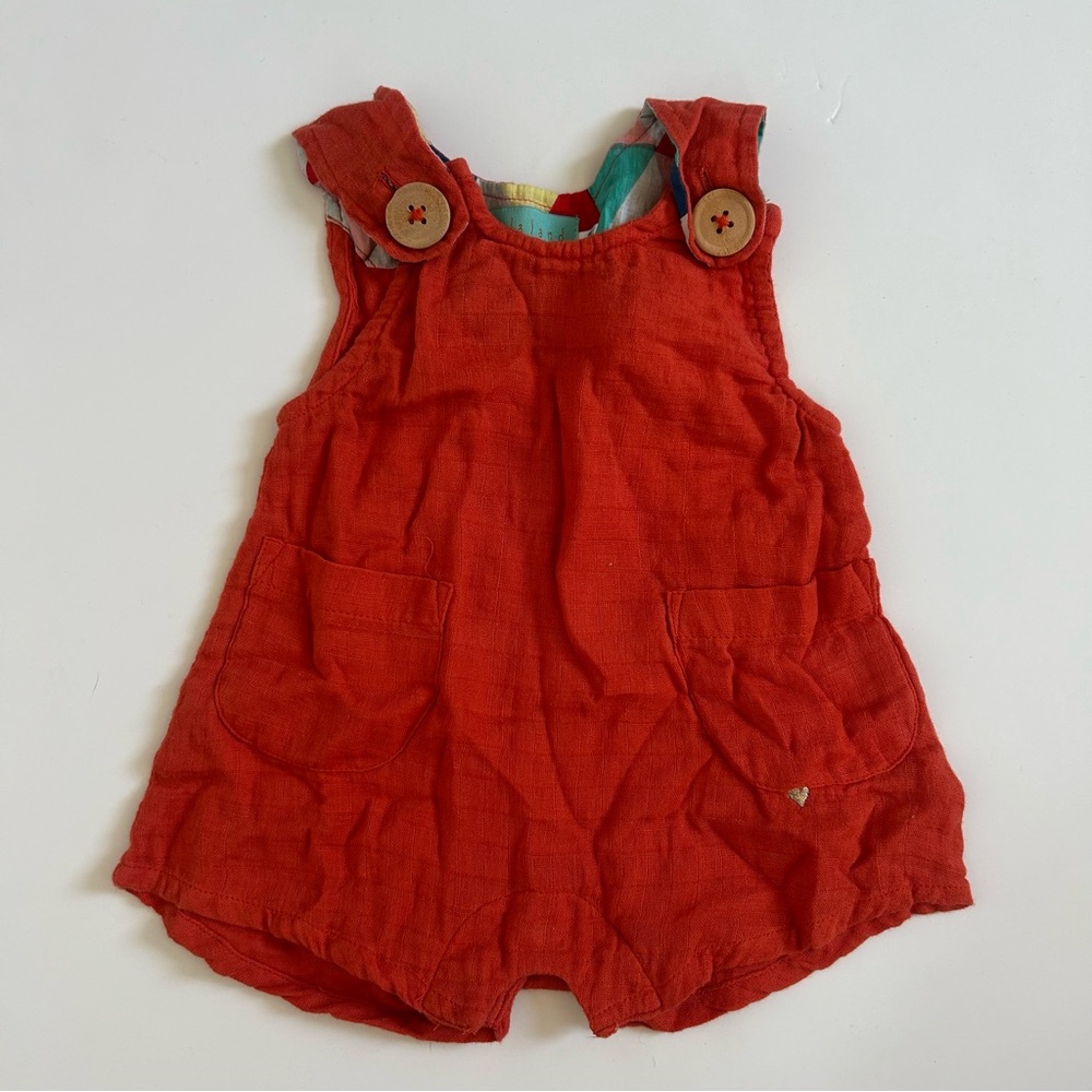 Lulaland Brooklyn Red Romper - 6 months